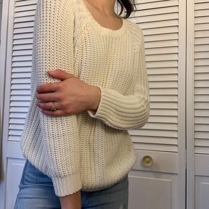 🤍 white knit sweater 🤍